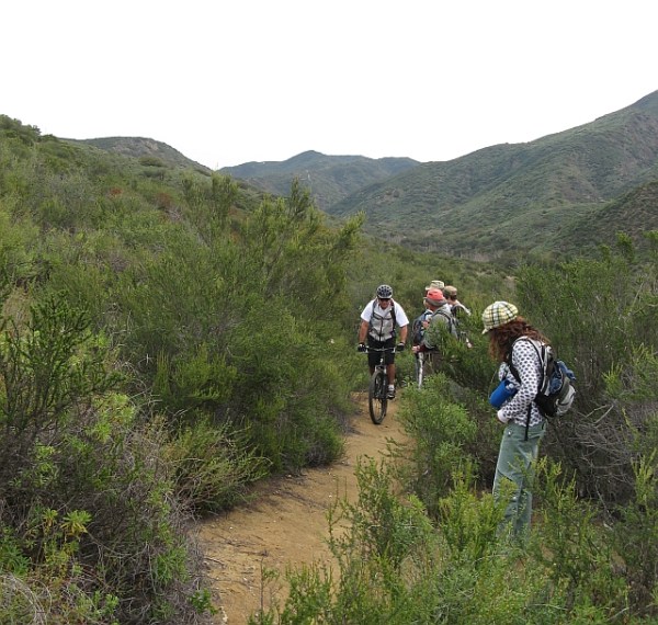 Mt Bike in Hidden Pond trail PtMuguSP
