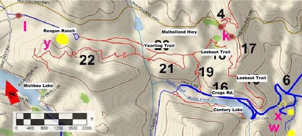 Yearling Trail Map