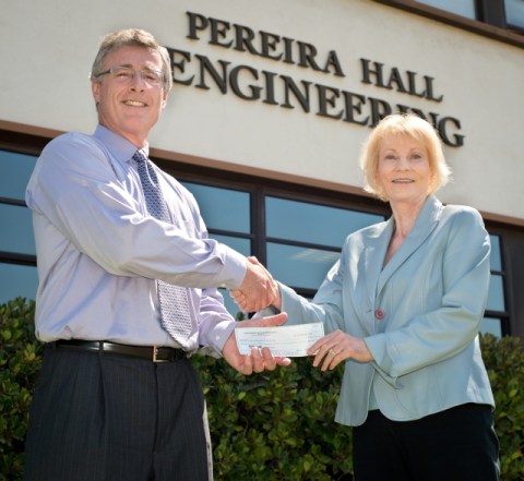 Endowment check presented to Loyola Marymount University