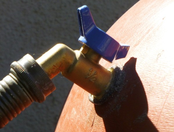 Replaced overflow spigot (C. Almdale 2-25-16)